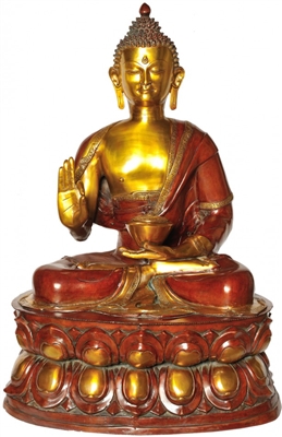 The Buddha Brass Statue - 38 Inch