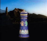 11 Inch Electric Medicine Buddha Prayer Wheel