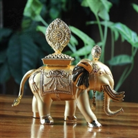 Gold Plated Copper Precious Elephant