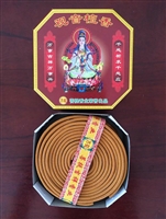 Organic Blessed Chenrezig / Kwan Yin 12 Hours Coils Incense