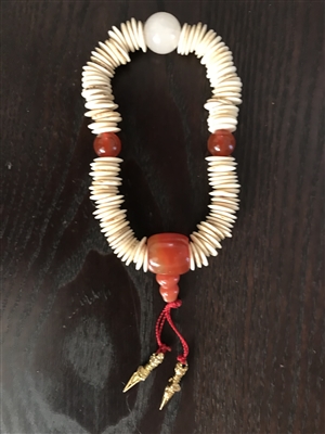 Phurba Sacred Bone 108 Bone Beads Mala