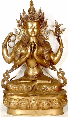 Chenrezig  Statue - 38.4 Inches  FREE SHIPPING WORLDWIDE