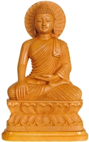 The Buddha Wood Statue 14 inches Ships Free World Wide