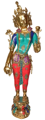 4 Ft Green Tara Statue