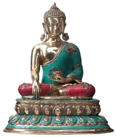 The Buddha with Gem Inlays  - 20 Inch SHIPS FREE WORLDWIDE