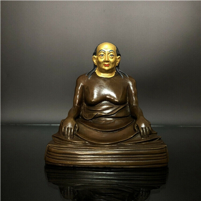 Gilded Dilgo Khyentse Rinpoche Statue 6 inches