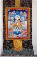 Guru Rinpoche Brocaded Thangka 50 inches