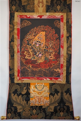 Rahula Brocaded Thangka 50 inches