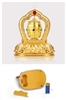 Gold Plated Car Dashboard Prayer Wheel