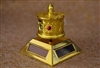 Gold Plated Solar Powered Prayer Wheel