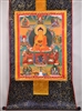 The Buddha with Deities Brocaded Thangka 48 inches