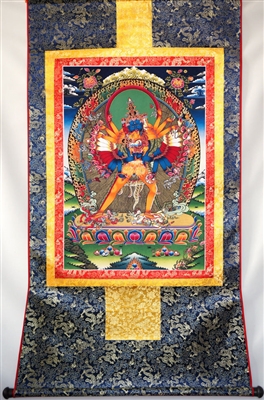 Kalachakra Brocaded Thangka 48 inches