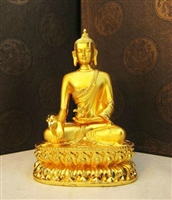 Medicine Buddha Gold Plated 6 inch