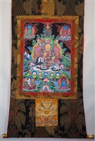 Extra Large Namtose & The Five Dzambhala's Thangka