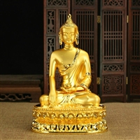 Shakyamuni Buddha Gold Plated Statue 6 Inch's