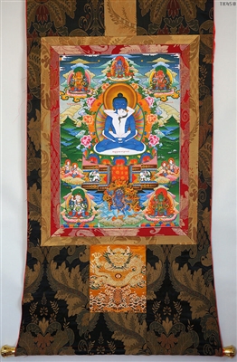 Sammantabhadra Brocaded Thangka 50 inches