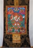 White Mahakala Thangka 60 Inches