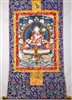 White Tara Print Brocaded Thangka 50 inches