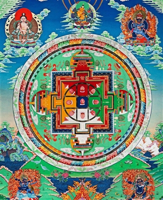 Mandala of  Yamantaka Thangka 32 Inches