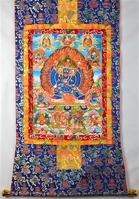 Yamantaka Solitary Hero Thangka 50 Inches