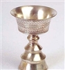 White Metal Butter Lamp - 3.5 Inch