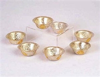 Gold and Silver Plated Offering Bowls 3.25 inches