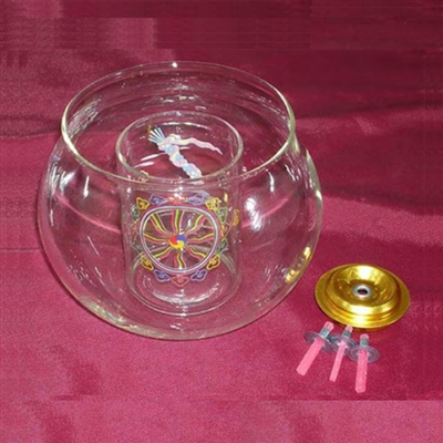 Glass Butter Lamp