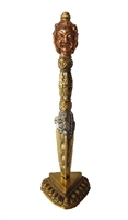 Large 3 Metal 3 Head Phurba with Metal Stand