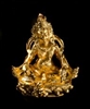 Yellow Dzambala Gold Plated Statue