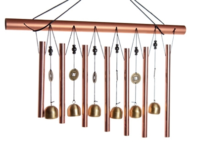 Horizontal 7 Rods 6 Bell Chime
