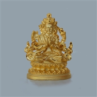 Chenrezig Gold Plated Statue - 2 Inch