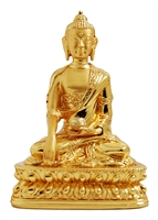 Shakyamuni Buddha Gold Plated Statue 2 Inch's