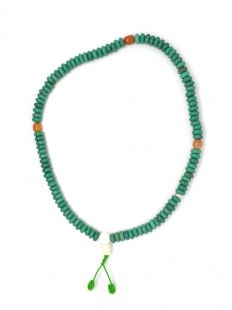 Turquoise & Snow Crystal  Mala - 108 Beads 6mm