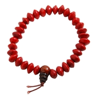 Kurukulle Red Saga Seed Wrist Mala