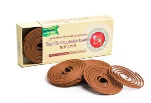 Organic Blessed Chenrezig 24- 4 Hours Coil Incense