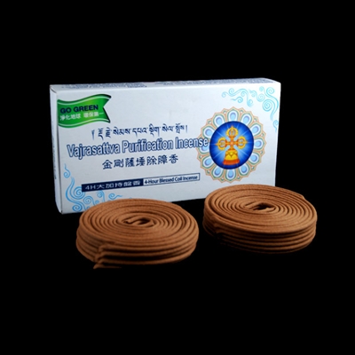 Blessed Vajrasattva 24 - 4 Hours Coil Incense