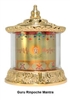 Gold Plated Guru Rinpoche Mantra Table Top Prayer Wheel