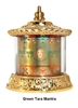 Gold Plated Green Tara Mantra Table Top Prayer Wheel