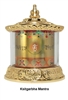 Gold Plated Ksitagharba Mantra Table Top Prayer Wheel