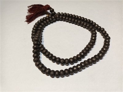 Antique Thangton Gyalpo Iron Mala with. Mani Mantra