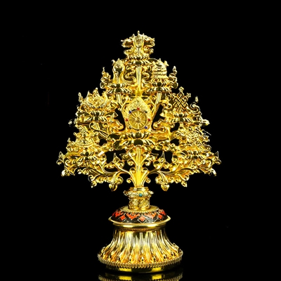 24 Carat Gold Plated All In One Eight Auspicious Symbols Extra Large