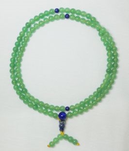 Green Tara Adventurine Crystal  Mala  - 108 Beads 6 mm