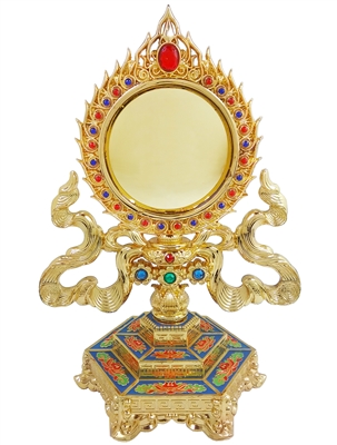 Cloisonne Protection Mirror of Cundi