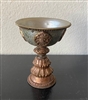 Antique Copper & Silver Butterlamp