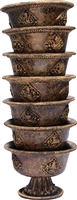 Hand Carved Offering Cups Set of 7