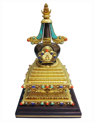 Brass Gilded Stupa