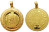 Kalachakra & Srid Pa Ho Gold Pendant