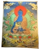 Medicine Buddha Embroidery Thangka Framed