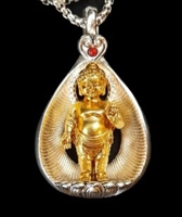 Gold Plated Baby Buddha Pendant