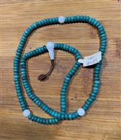 Tibetan Turquoise & Snow Crystal  Mala - 108 Beads 8mm